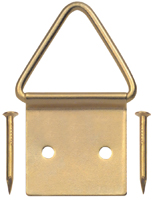 OOK 50205 Picture Hanger, 20 lb, Steel, Brass, Gold