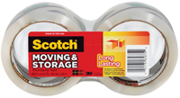 Scotch 3650-2 Packaging Tape, 54.6 yd L, 1.88 in W, Polypropylene Backing,
