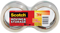 Scotch 3650-2 Packaging Tape, 54.6 yd L, 1.88 in W, Polypropylene Backing,