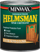 Minwax Helmsman 43210000 Spar Urethane Paint; Semi-Gloss; Clear; Liquid; 1