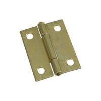 National Hardware N146-175 Narrow Hinge, 2 in W Frame Leaf, 0.056 in Thick