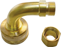 Plumb Pak PP84RB Dishwasher Elbow, 3/8 x 3/4 in, Compression x Garden Hose,