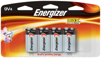 Energizer 522BP-4H Battery, 9 V Battery, 625 mAh, Alkaline, Manganese
