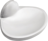 Boston Harbor Soap Dish Cup, White Coated