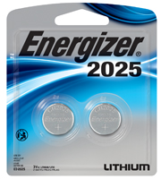 Energizer 2025BP-2 Coin Cell Battery, 3 V Battery, 170 mAh, CR2025 Battery,