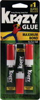 Krazy Glue Maximum Bond KG48812 Super Glue; Liquid; Irritating; Clear; 4 g