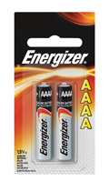 Energizer E96 Series E96-BP-2 Alkaline Battery, AAAA Battery, Zinc,