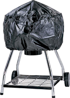 Omaha SPC053L Grill Cover, 29 in W, 18 in H, Vinyl, Black