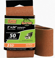 Gator 3157 Sanding Belt; 3 in W; 24 in L; 50 Grit; Coarse; Aluminum Oxide