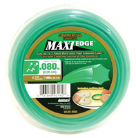 ARNOLD Maxi Edge WLM-H80 Trimmer Line, 0.08 in Dia, 140 ft L, Polymer, Green