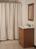 Simple Spaces SD-MCP01-B3L Shower Curtain, Vinyl, Beige, Beige