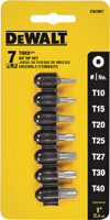 DeWALT TORX DW2067 Single-Ended Star Bit Set, Steel, 7-Piece