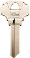 HY-KO 11010SC4D Key Blank, Brass, Nickel, For: Schlage Cabinet, House Locks