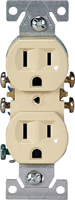Eaton Wiring Devices 270V Duplex Receptacle, 2 -Pole, 15 A, 125 V, Push-in,