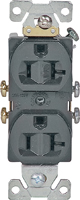 Eaton Wiring Devices 877B-BOX Duplex Receptacle, 2 -Pole, 20 A, 125 V, Side