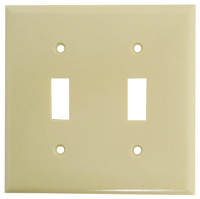 Eaton Wiring Devices 2139V-BOX Standard-Size Wallplate, 2-Gang, Thermoset,