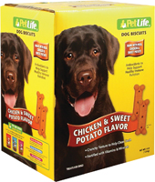 Pet Life 01004/02908 Assorted Biscuit, Chicken, Sweet Potato Flavor, 4 lb