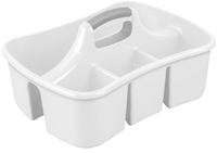 Sterilite 15888006 Storage Caddy, Plastic, White, 13-1/4 in OAW, 8-7/8 in