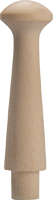 Waddell 760 Shaker Peg, 1/2 in Dia, 2-1/2 in L, Hardwood