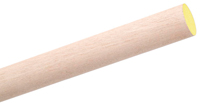 Waddell 6312UB Dowel Rod, 3/4 in Dia, 36 in L, Aspen Wood, Yellow