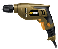 ROCKWELL Shop SS3003 Electric Drill, 4.5 A, 3/8 in Chuck, Keyless Chuck, 10