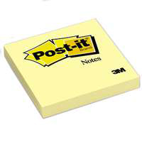 Post-it 5400A Sticky Notes; Canary Yellow; 200-Sheet