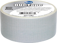 IPG 6720WHT Duct Tape, 20 yd L, 1.88 in W, Polyethylene-Coated Cloth