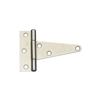 National Hardware N129-023 T-Hinge, 3.3 in W Frame Leaf, 1.127 in H Frame