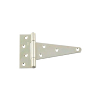 National Hardware N129-072 T-Hinge, 3-3/4 in W Frame Leaf, 1.37 in H Frame