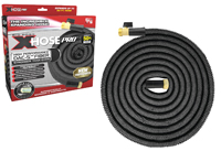 E.MISHAN & SONS 1256 Expandable Hose, 50 ft L, Nylon, Black