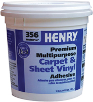 HENRY 356C MultiPro 12073 Carpet and Sheet Adhesive, Paste, Mild, Pale