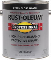 RUST-OLEUM PROFESSIONAL K7779402 Protective Enamel, Gloss, Black, 1 gal Can
