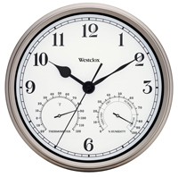 Westclox 49832 Wall Clock; Round; Analog; Metal Frame