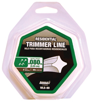 ARNOLD WLS-80 Trimmer Line, 0.08 in Dia, 40 ft L, Nylon