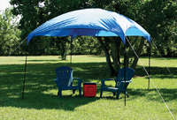 Texsport 02901 Dining Canopy; 9 ft L; 9 ft W; Fiberglass/Steel Frame;