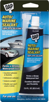 DAP 7079800756 Auto/Marine Sealant, Clear, 2.8 oz Tube