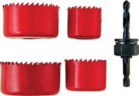 5pc Hole Saw Set 1-1/4"-2-1/8"