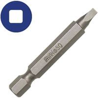 Irwin 3522071C Insert Bit, NO 3, Square Recess, 2 in OAL, High Grade S2 Tool