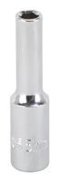 Vulcan MT6487802 Drive Socket, 5 mm Socket, 1/4 in Drive, 6-Point, Chrome