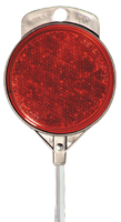 HY-KO DM100R48 Driveway Marker, Aluminum Post, Red Reflector