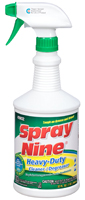 Spray Nine 26832 Cleaner/Degreaser, 32 fl-oz, Liquid, Citrus, Clear