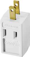 Eaton Wiring Devices 4400W-BOX Cube, Non-Grounded Outlet Adapter, 15 A,