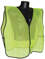 RADWEAR SVG Safety Vest; One-Size; Polyester; Green/Silver; Hook-and-Loop