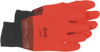 Boss 3500L Protective Gloves, L, Knit Wrist Cuff, PVC Glove, Fluorescent