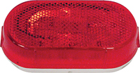 PM V108WR Marker Light, 12 V, Incandescent Lamp, Red Lens, Screw Mounting