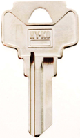 HY-KO 11010DE1 Key Blank, Brass, Nickel, For: Dexter Cabinet, House Locks