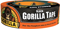 Gorilla 6035060 Duct Tape, 35 yd L, 2 in W, Black