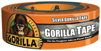 Gorilla 6074004 Duct Tape, 35 yd L, 2 in W, Silver