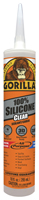Gorilla 8050002 Silicone Sealant, Clear, 1 days Curing, -40 to 350 deg F, 10