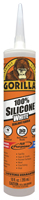 Gorilla 8060002 Silicone Sealant, White, 1 days Curing, -40 to 350 deg F, 10
